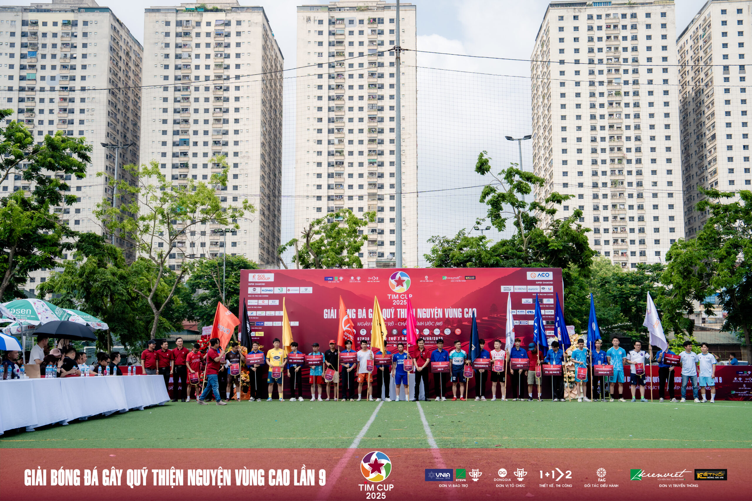 12 đội bóng tham gia khai mạc tim cup 2025